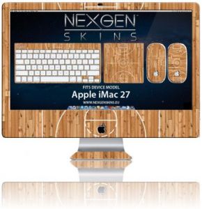 Nexgen Skins - Zestaw skórek na obudowę z efektem 3D iMac 27\" (Hardwood Classic 3D)