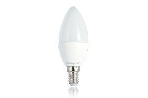 Integral żarówka LED E14 Candle 4W (25W) 2700K 250lm Frosted barwa biała ciepła