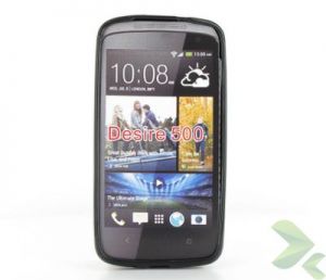 Geffy - Etui HTC Desire 500 TPU solid color black