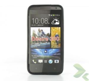 Geffy - Etui HTC Desire 300 TPU solid color black