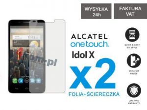 2x Folia ochronna na ekran do Alcatel One Touch Idol 6030D