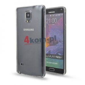 3w1 Etui plecki silikonowe przeźroczyste do Samsung Galaxy Note 4 ściereczka