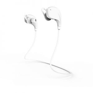 eTIGER Muse - Stereofoniczne słuchawki bezprzewodowe z mikrofonem (Bluetooth 4.0) (biały)