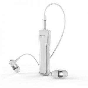 eTIGER MyCall - Stereofoniczny bezprzewodowy zestaw słuchawkowy (Bluetooth 2.1+EDR) (biały)