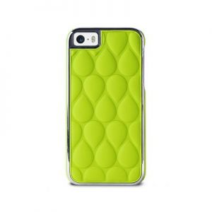 PURO GLAM Drop Matellasse - Etui iPhone 5/5s/SE (limonkowy)