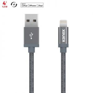Kanex MiColor PREMIUM Lightning - Kabel MFi z Lightning do USB 1,2m (Space Grey)