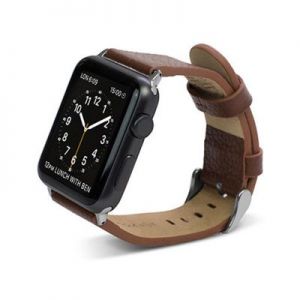 X-Doria Lux Band - Skórzany pasek do Apple Watch 42mm (brązowy)