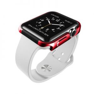 X-Doria Defense Edge - Aluminiowy bumper do Apple Watch 42mm (czerwony)
