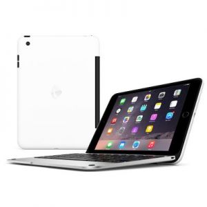 Incipio ClamCase Pro - Aluminiowa klawiatura Bluetooth dla iPad mini 1/2/3/4 (White & Silver)