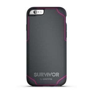 Griffin Survivor Journey - Etui iPhone 6/6s (Deep Grey/Fluoro Pink)