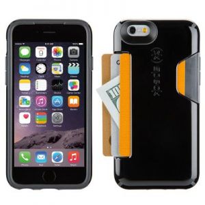 Speck CandyShell Card - Etui iPhone 6/6s z kieszenią na kartę (Black/Slate Grey) zastępuje SPK-A3118