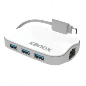 Kanex DualRole USB-C 3-port Hub + Gigabit Ethernet