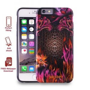 JUST CAVALLI Leo Fire Cover - Etui iPhone 6/6s (różowy)