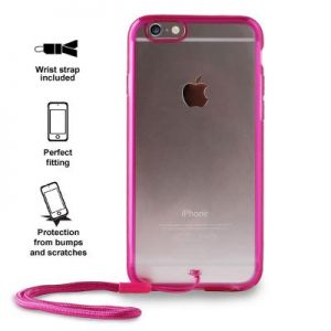 PURO Clear Cover Easy Photo - Etui iPhone 6/6s + smycz (różowy)