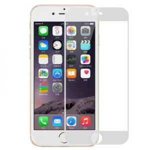 X-Doria Crystal Round - Szkło ochronne na cały ekran iPhone 6 Plus/6s Plus (biała ramka)