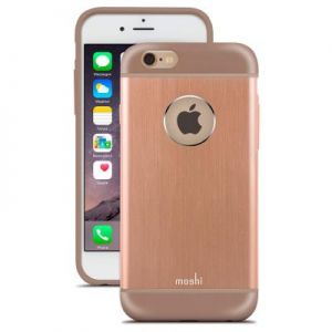 Moshi iGlaze Armour - Etui aluminiowe iPhone 6/6s (Sunset Copper)