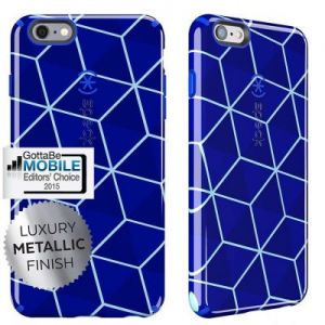 Speck CandyShell Inked Luxury Edition - Etui iPhone 6/6s (Stacked Cube Blue/Raincoat Blue)