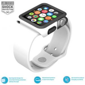 Speck CandyShell Fit - Bumper do Apple Watch 42mm (White/Black)