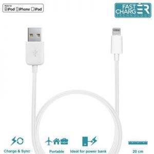 PURO Kabel połączeniowy USB Apple złącze Lightning MFi 0,2m (biały)