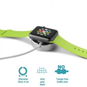 PURO Mini Desk Holder – Mini stacja dokująca Apple Watch (srebrny)