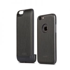 Moshi iGlaze Ion - Battery pack + wymienne etui iPhone 6/6s (Steel Black)