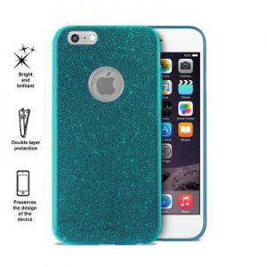 PURO Glitter Shine Cover - Etui iPhone 6/6s (Light Blue)