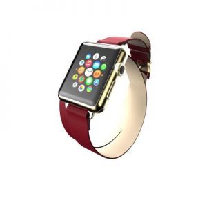 Incipio Reese Double Wrap – Skórzany pasek do Apple Watch 38mm (czerwony)