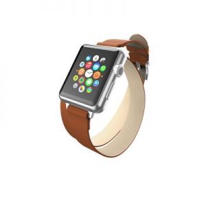 Incipio Reese Double Wrap – Skórzany pasek do Apple Watch 38mm (tan)