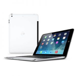 Incipio ClamCase Pro - Aluminiowa klawiatura Bluetooth dla iPad Air (White & Silver)