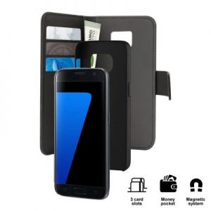 PURO Wallet Detachable - Etui 2w1 Samsung Galaxy S7 (czarny)