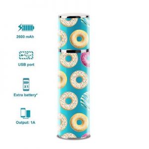 PURO Universal External Battery - Uniwersalny Power Bank 2600mAh (Donuts Blue)