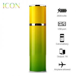 PURO ICON Universal External Battery - Uniwersalny Power Bank 2600mAh (Green/Yellow)