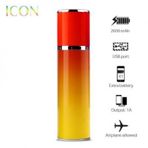 PURO ICON Universal External Battery - Uniwersalny Power Bank 2600mAh (Yellow/Red)