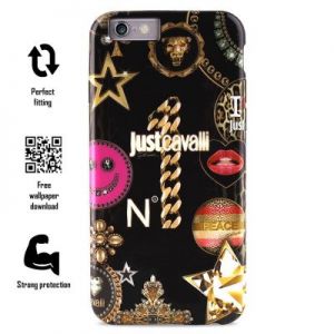 JUST CAVALLI Leo Star Cover - Etui iPhone 6/6s (czarny)