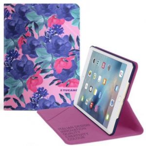 Tucano Angolo Flower - Etui iPad Pro 9.7\"/Air 2 (fuksja)