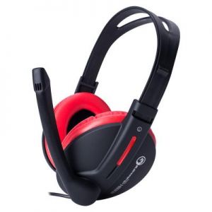 Marvo H8312 - Słuchawki stereofoniczne dla graczy z mikrofonem (czarny/czerwony)