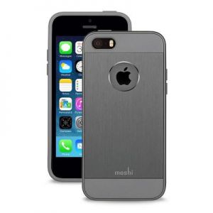 Moshi iGlaze Armour - Etui aluminiowe iPhone 5/5s/SE (Gunmetal Gray)