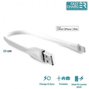 PURO Kabel połączeniowy USB Apple złącze Lightning MFi 0,25 m (biały)