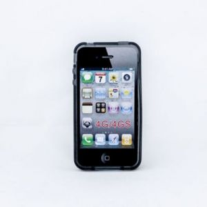 Geffy - Etui iPhone 4/4S TPU pure smoke
