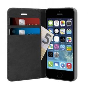 PURO Wallet Case - Etui iPhone 5/5s/SE (czarny)