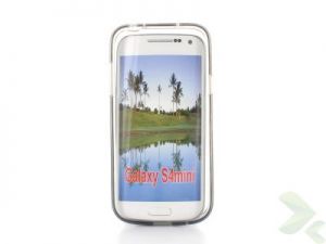 Geffy - Etui Samsung Galaxy S4Mini TPU pure smoke