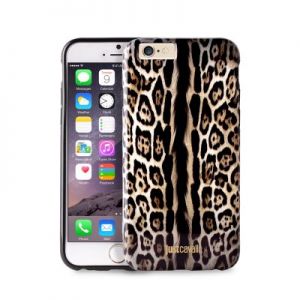 JUST CAVALLI Leopard Cover - Etui iPhone 6/6s (brązowy)