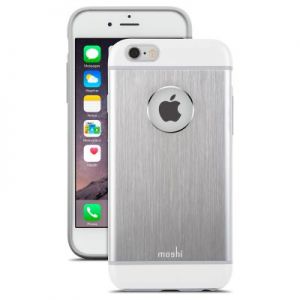Moshi iGlaze Armour - Etui aluminiowe iPhone 6/6s (Silver)