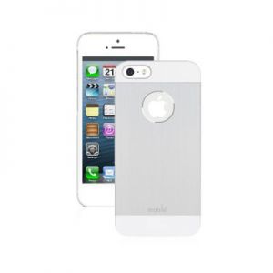 Moshi iGlaze Armour - Etui iPhone 5/5s/SE + folia na obudowę (srebrny)
