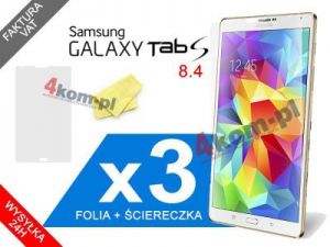3x Folia ochronna na ekran do Samsug Galaxy Tab S 8.4