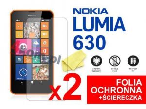 2x Folia ochronna na ekran do Nokia Lumia 630