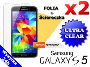 2x Folia ochronna na ekran do Samsung Galaxy S5