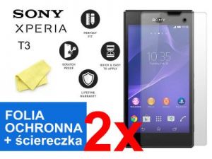 2x Folia ochronna na ekran do Sony Xperia T3