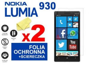 2x Folia ochronna na ekran do Nokia Lumia 930