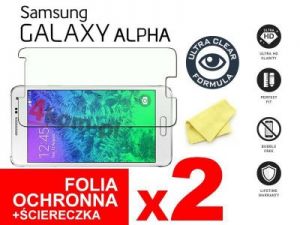 2x Folia ochronna na ekran do Samsung Galaxy Alpha